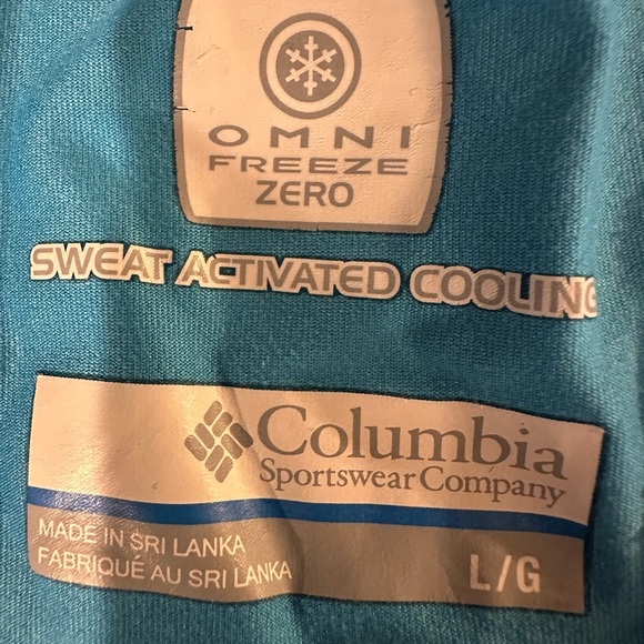 Columbia Blue Athletic Tank Top Size Large - Picture 2 of 3